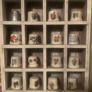 Porcelain Flower Thimble Collection!